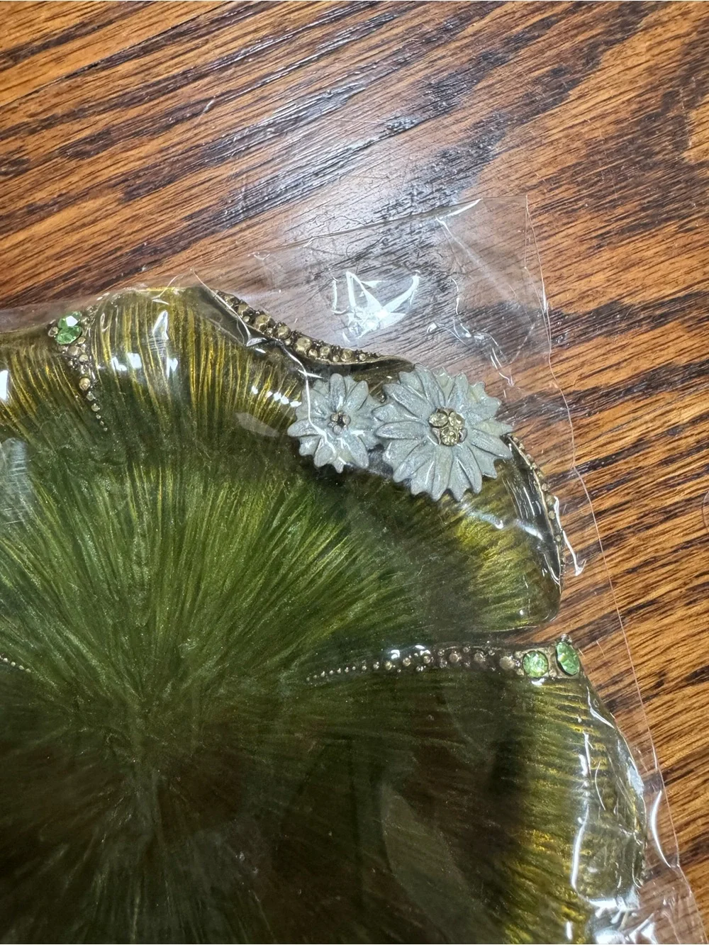Green Butterfly Wine Stopper and Decorative Coaster Set
